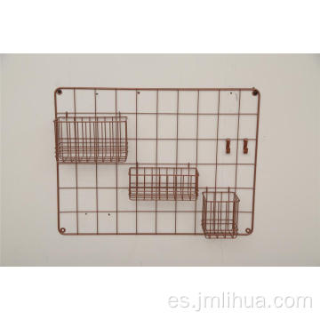 cesta de alambre colgante para pared